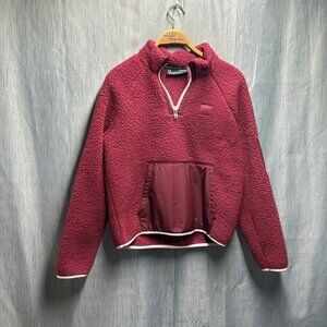 Under armour 14 zip Burgundy Fleece Jacket size small